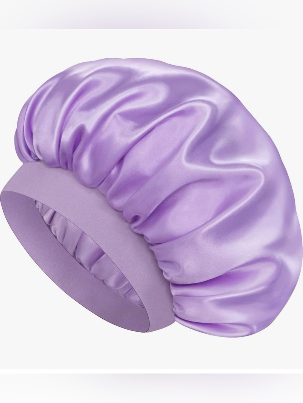 NWT Soft Satin Lined Sleep Bonnet - Lavender